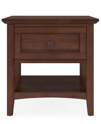 Hedworth Wood Rectangle Coffee Table with 2 Square End Tables Set