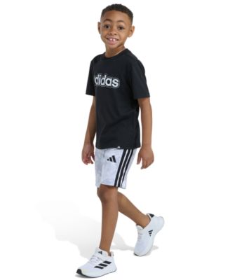 Boys' 2T-7 T-Shirt and Printed Camo Shorts, 2-Piece Set