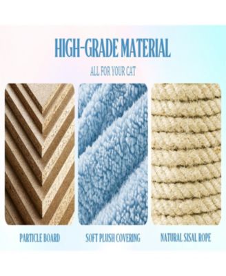 71'' Cat Tree with large condo removable flower cushion