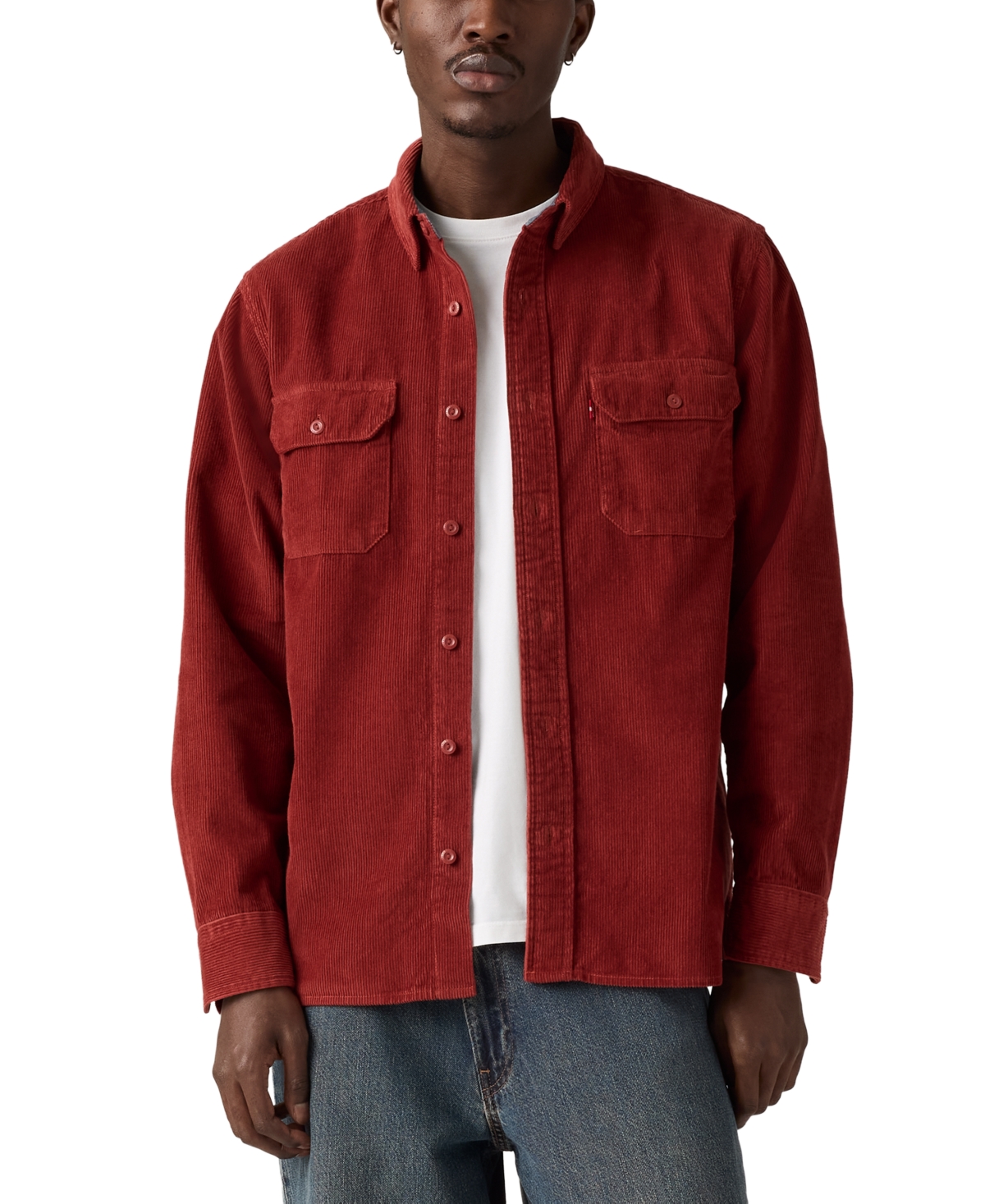 Levi's Men's Relaxed Fit Long Sleeve Button Front Worker Shirt