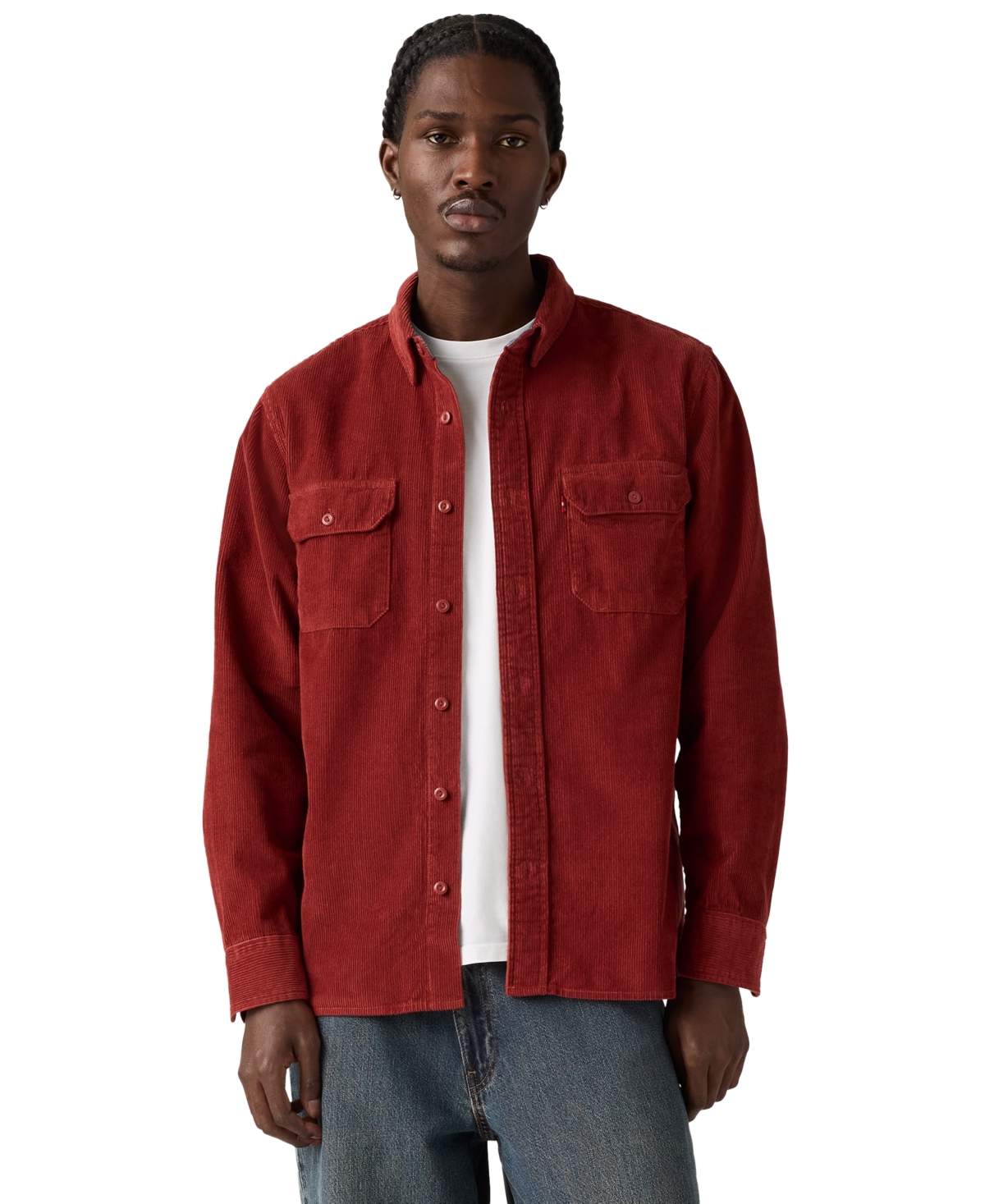 Levi's Men's Relaxed Fit Long Sleeve Button Front Worker Shirt