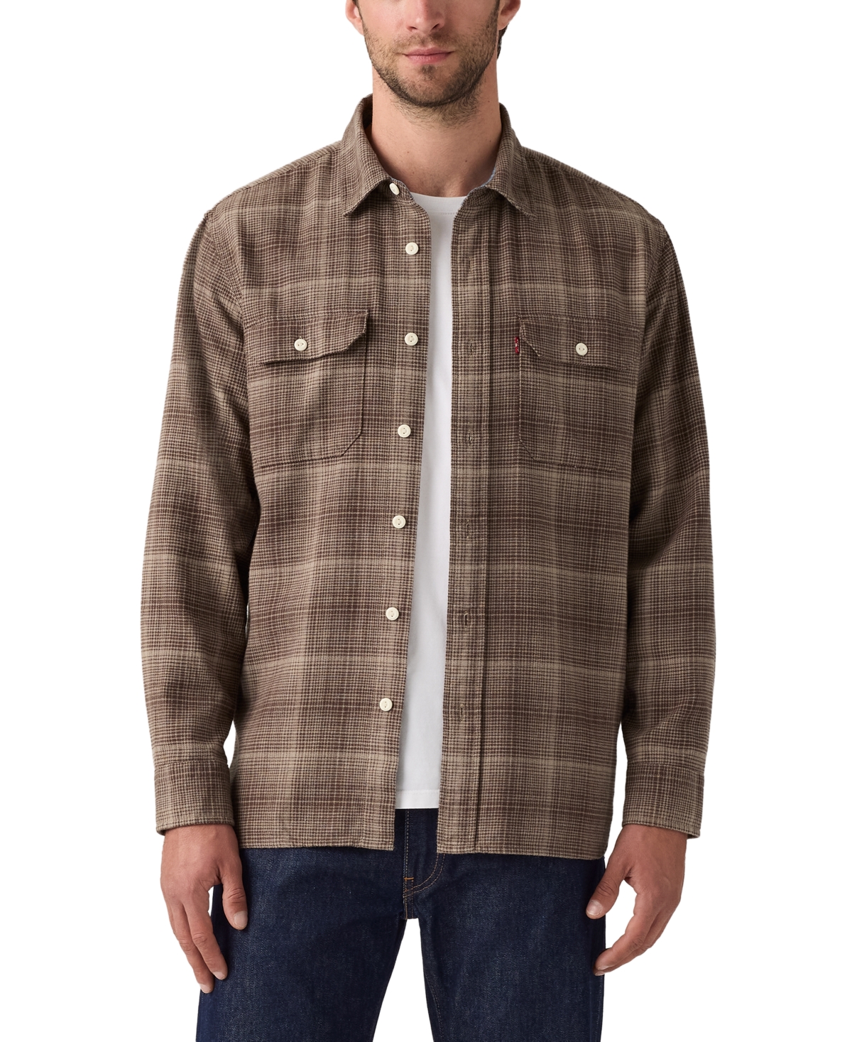 Levi's Men's Relaxed Fit Long Sleeve Button Front Worker Shirt