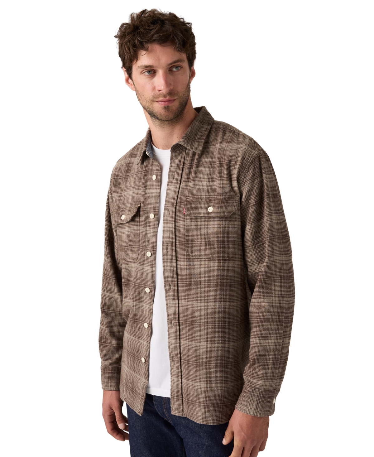 Levi's Men's Relaxed Fit Long Sleeve Button Front Worker Shirt