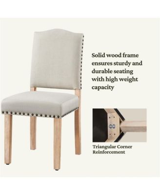 2PCS Upholstered Kitchen Chairs Dining Room Chairs