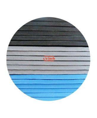 Foam Interlocking Exercise Floor Mat, 24 Square Feet, Black