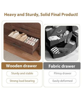 52" Wide 7-Drawer Wooden Freestanding Dresser with Storage