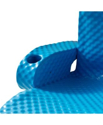 Folding Baja Chair Swimming Pool Float Armchair, Bahama Blue