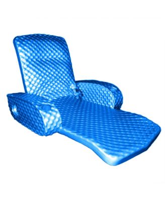 Super Soft Adjustable Pool Lounger Recliner Float, Bahama Blue