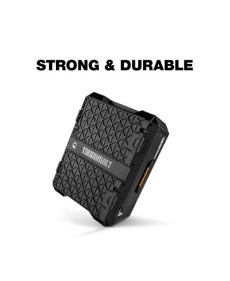 StackTech 1-Drawer Tool Box, Durable Plastic Storage Organizer, Black