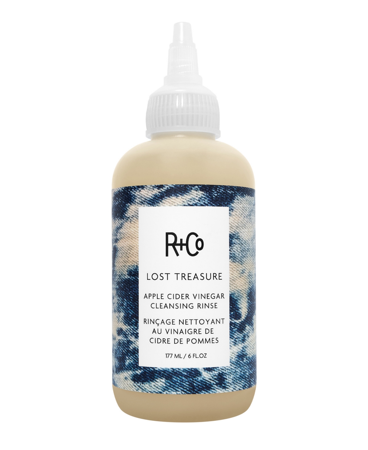 R + Co Lost Treasure Apple Cider Vinegar Cleansing Rinse, 6 Oz. In Transparent