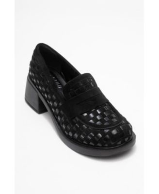 Marlon Woven Block Heel Loafer