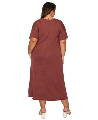 Plus Size Olivia Pocket Midi Dress