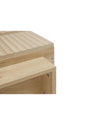 Fluted 6-Drawer Double Dresser with LED