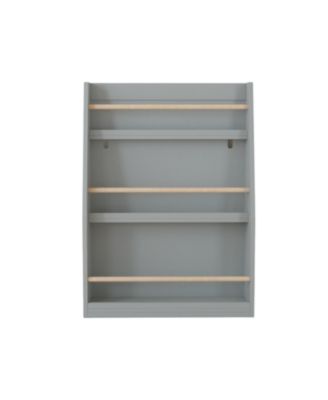 + 3 Tier + Wood (or MDF if applicable) + Gray Finish + Kids Bookshelf
