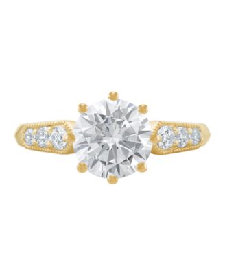 IGI Certified Lab Grown Diamond Engagement Ring (2-1/4 ct. t.w.) in 14k Yellow or White Gold