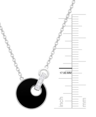 3-Pc. Jade Inlay (3 ct. t.w.) And Lab Grown White Sapphire (1/5 ct. t.w.) Necklace, Earrings, And Bracelet Set (Also Available in Onyx Inlay)