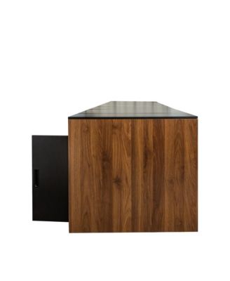 Extendable Dining Table with Outlet & Storage