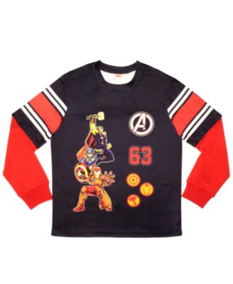 Boys 2-Piece Long Sleeve Active Mesh T-Shirt and Pants Set