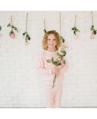 Baby Girls Pink Rose Flare Legging