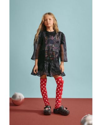 Girls Girls's 3/4 sleeve dress with lettering