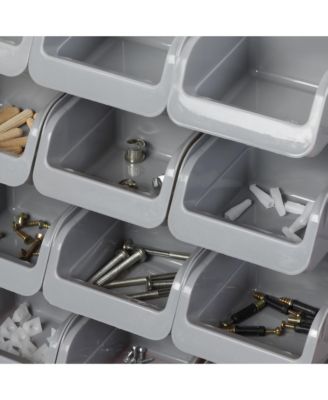 44 Piece Wall Mounted Pegboard Tool Organizer Rack Kit,