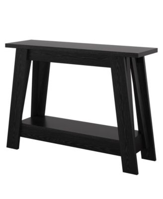 41.3" Farmhouse Console Table, 2-Tier Wooden Entryway Table