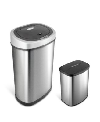 Rectangular Motion Sensor Trash Can 13.2 Gallon & 2.1 Gallon