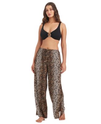 Women's Feline Fine Printed Waist Side Lit Drawstring Pants, Macy's Exclusive