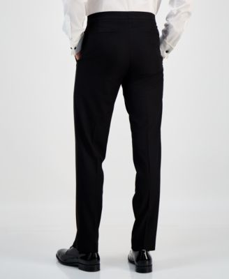 Men's Slim-Fit Stretch Black Tuxedo Pants, Created for Macy's 