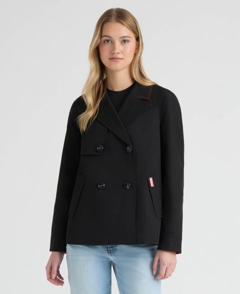 Женские куртки Hunter Double Breasted Short Trench Jacket