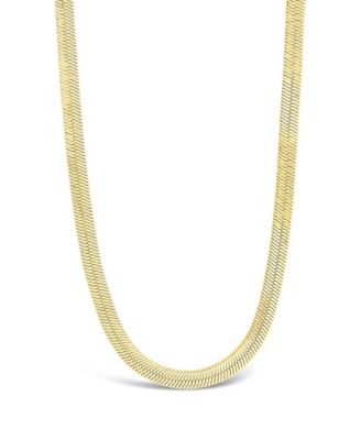 Sterling Forever Thick Herringbone Chain - Gold 266$
