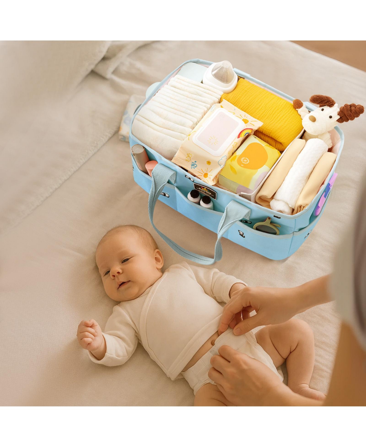 Sunveno Portable Diaper Caddy Organizer