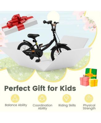 16 Inch Kids Bike with Training Wheels and Adjustable Seat