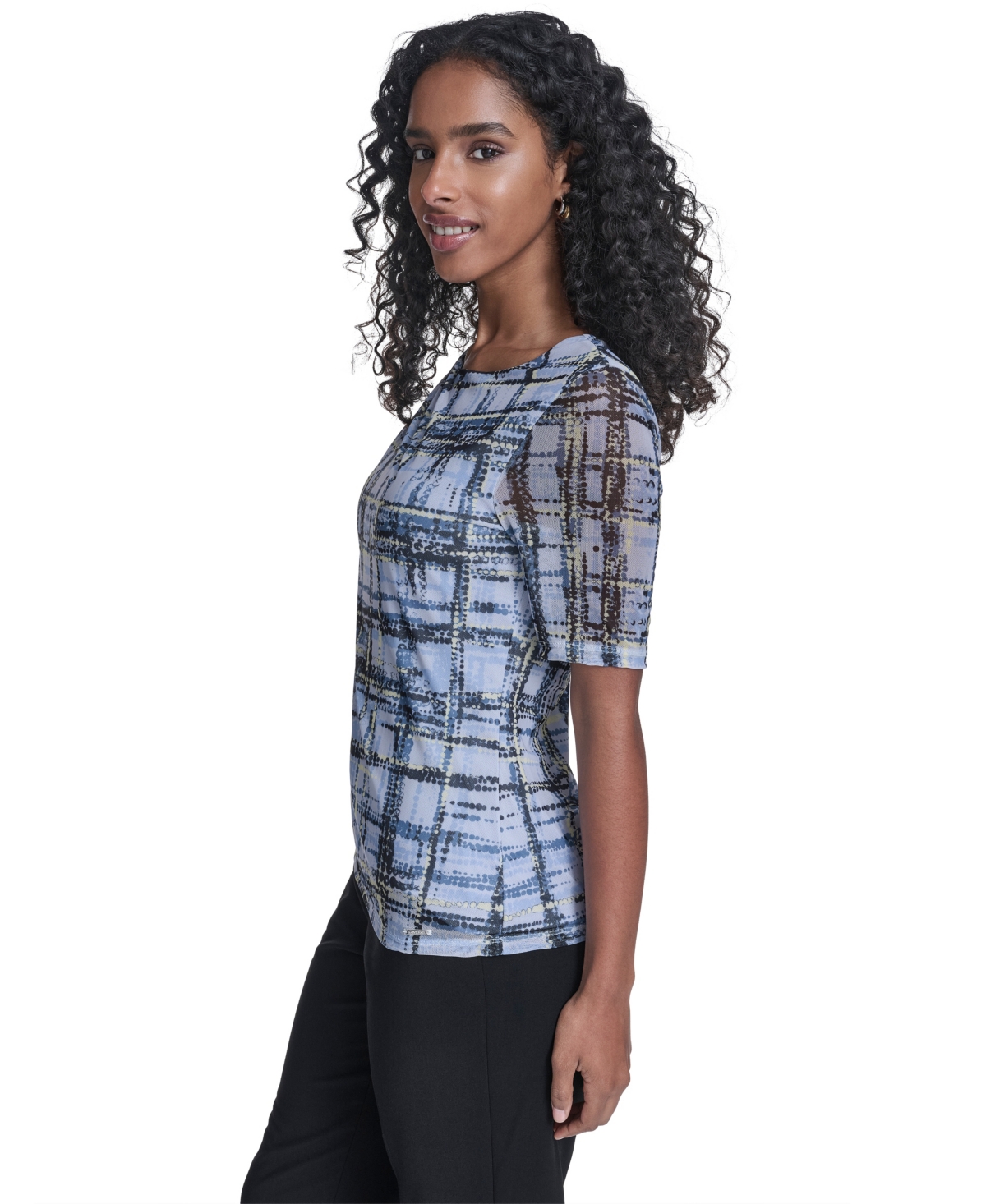 Calvin Klein Women's Crewneck Short-Sleeve Top