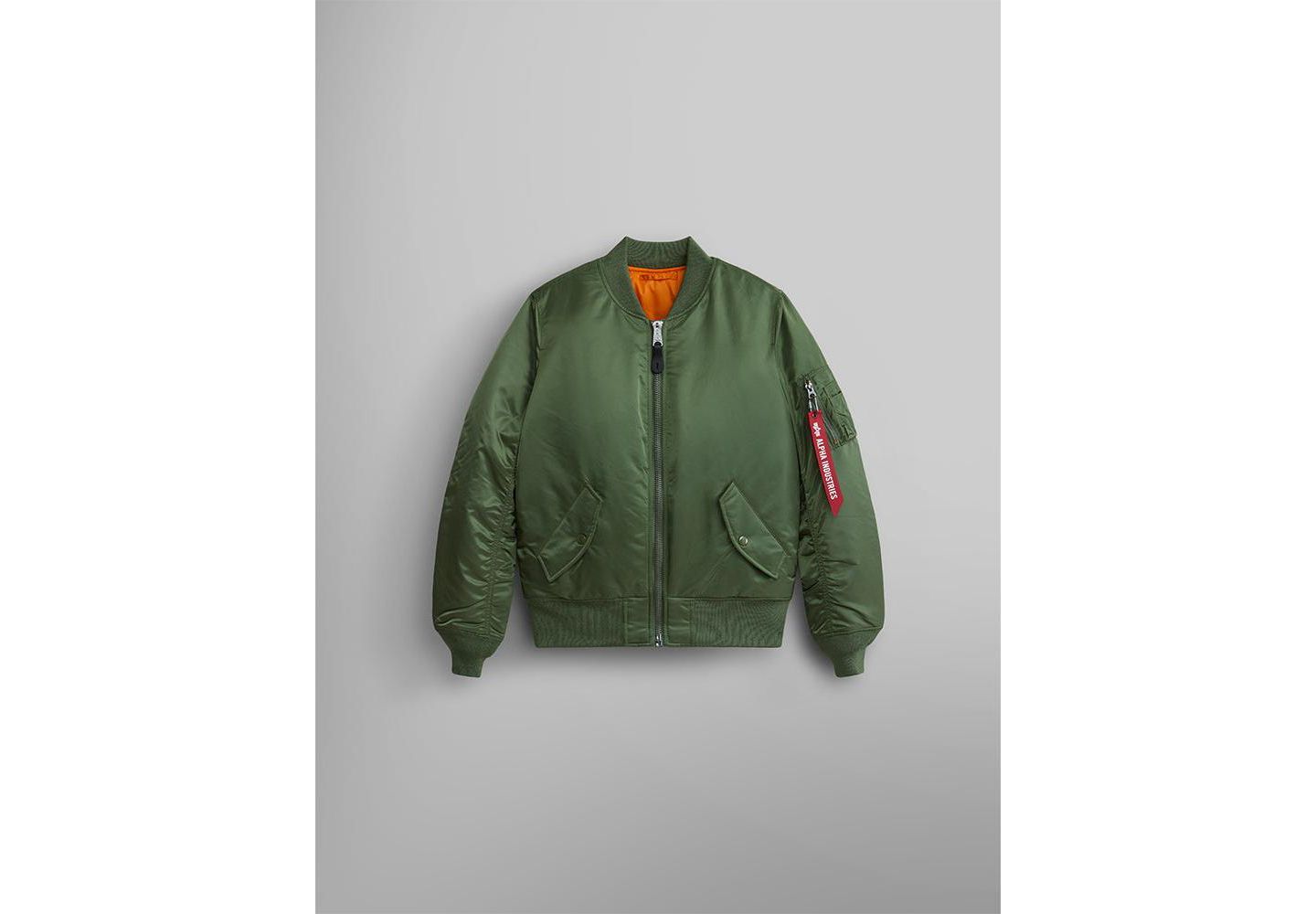 Женская куртка Alpha Industries Ma-1 Bomber, цвет: Шалфейный — фото 2