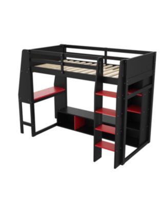Streamdale Twin Gaming Loft Bed with Desk & Storage