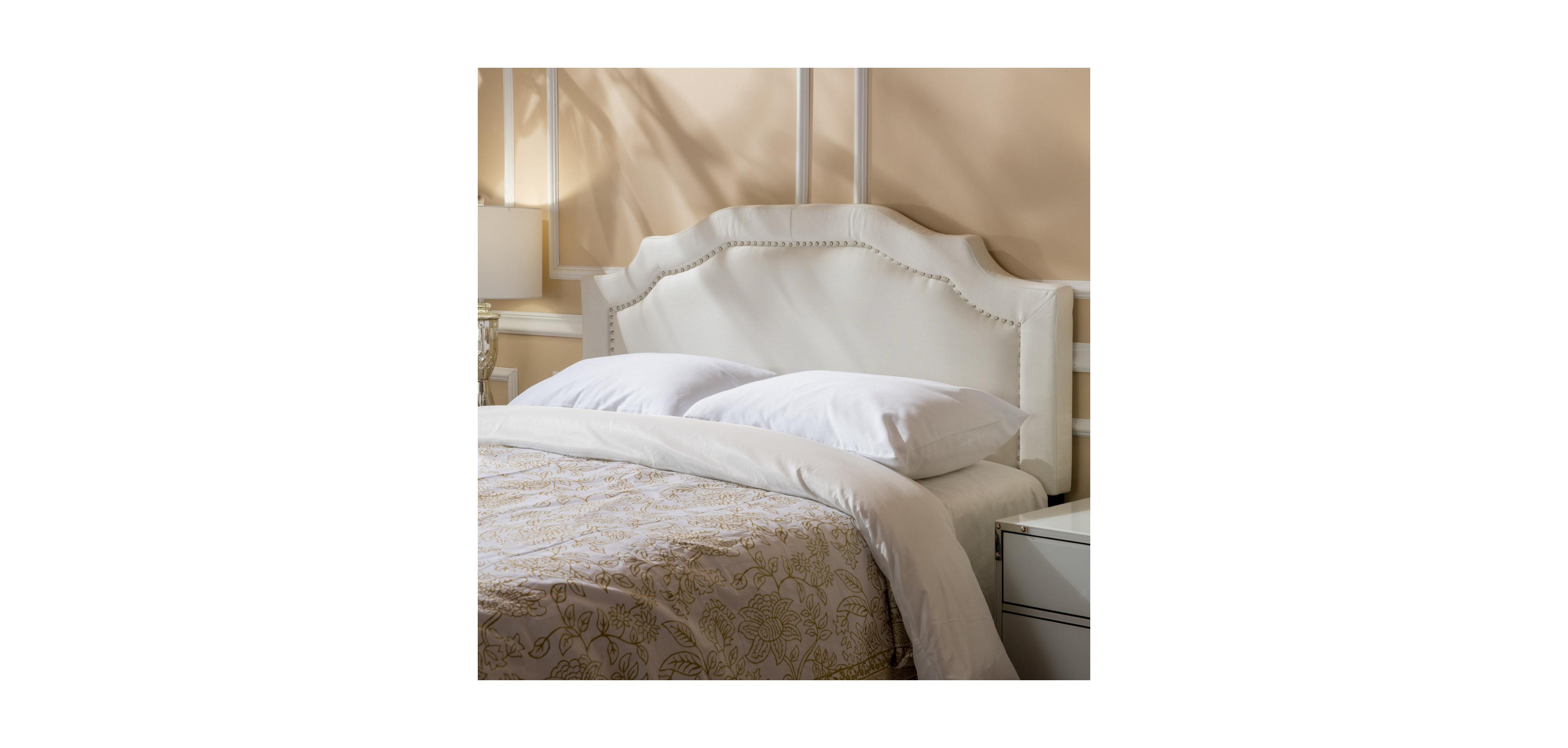 Streamdale Furniture Streamdale Button-Accented Headboard with Iron Legs