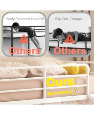 Streamdale Ethan Full Over Twin Bunk Bed with Desk, Charging Station & Storage, Black/Cinnamon Oak