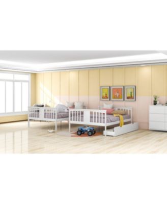 + Full Over Full + Wood + Drawers & Ladder + Bunk Bed