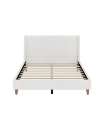 Queen Size Modern Boucle Platform Bed