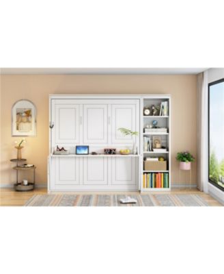 Murphy Bed with Desk and Bookshelf