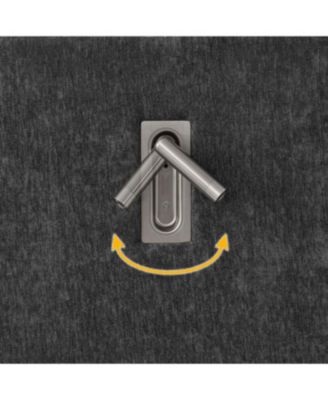 Queen Size Chenille Upholstered Bed Frame with Pleated Design - Dark Grey