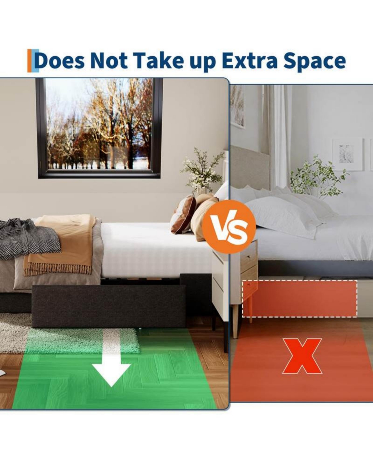 gaomon Queen Size Upholstered Platform Bed Frame