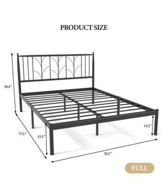 Easy Assembly Full Size Bed Frame Space Saving, for Living Room, Guest Room