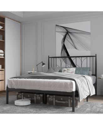 Easy Assembly Full Size Bed Frame Space Saving, for Living Room, Guest Room