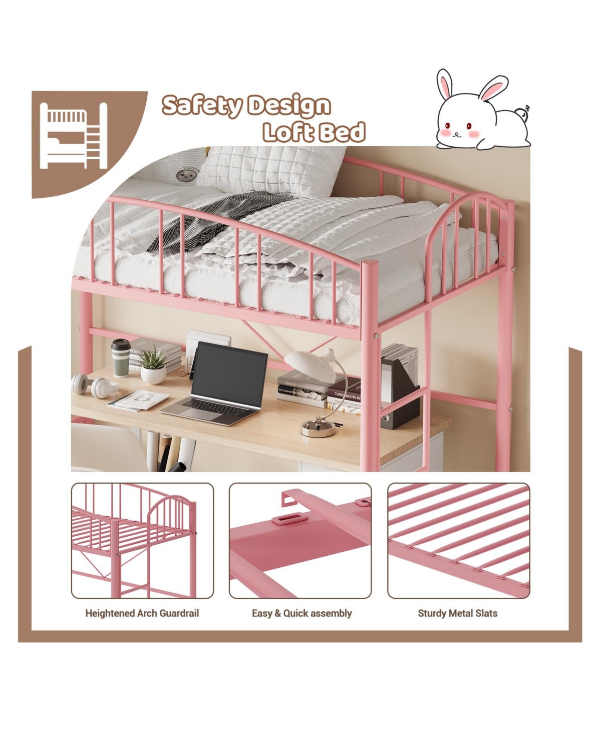 Gaomon Loft Bed Twin Size