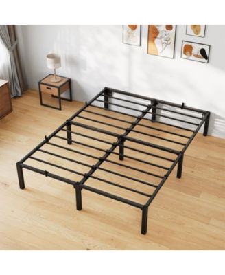 14 Inch Heavy Duty Metal Platform Bed Frame with Durable Iron Slat Support and Legs Bed Frame, Twin