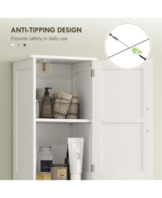 67" Tall Bathroom Storage Cabinet, Narrow Bathroom Cabinet