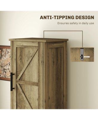 67" Tall Bathroom Storage Cabinet, Narrow Bathroom Cabinet