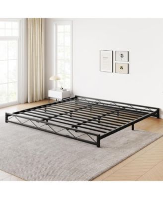 6-Inch Metal Platform Bed Frame,Steel Slat Support,Heavy Duty Noise-Free Platform,No Box Spring Required,Easy Assembly
